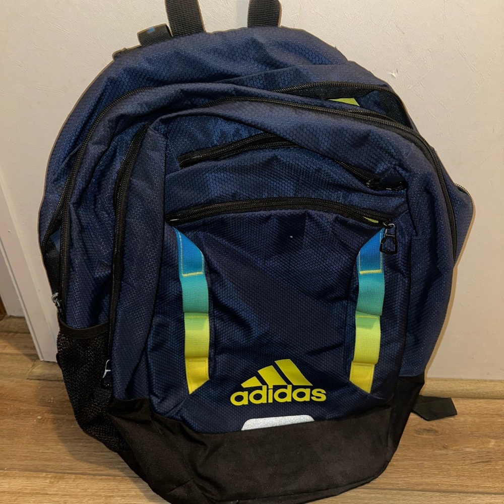 Adidas Dark Blue and Black Backpack